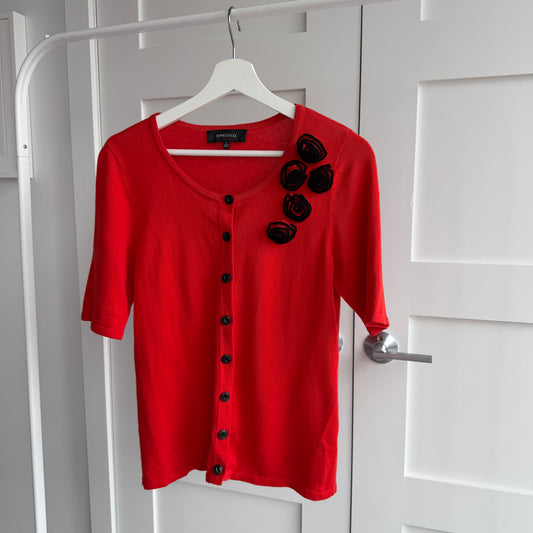 Cardigan rouge tomage