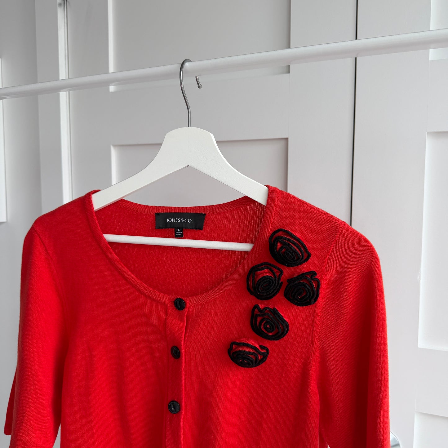 Cardigan rouge tomage