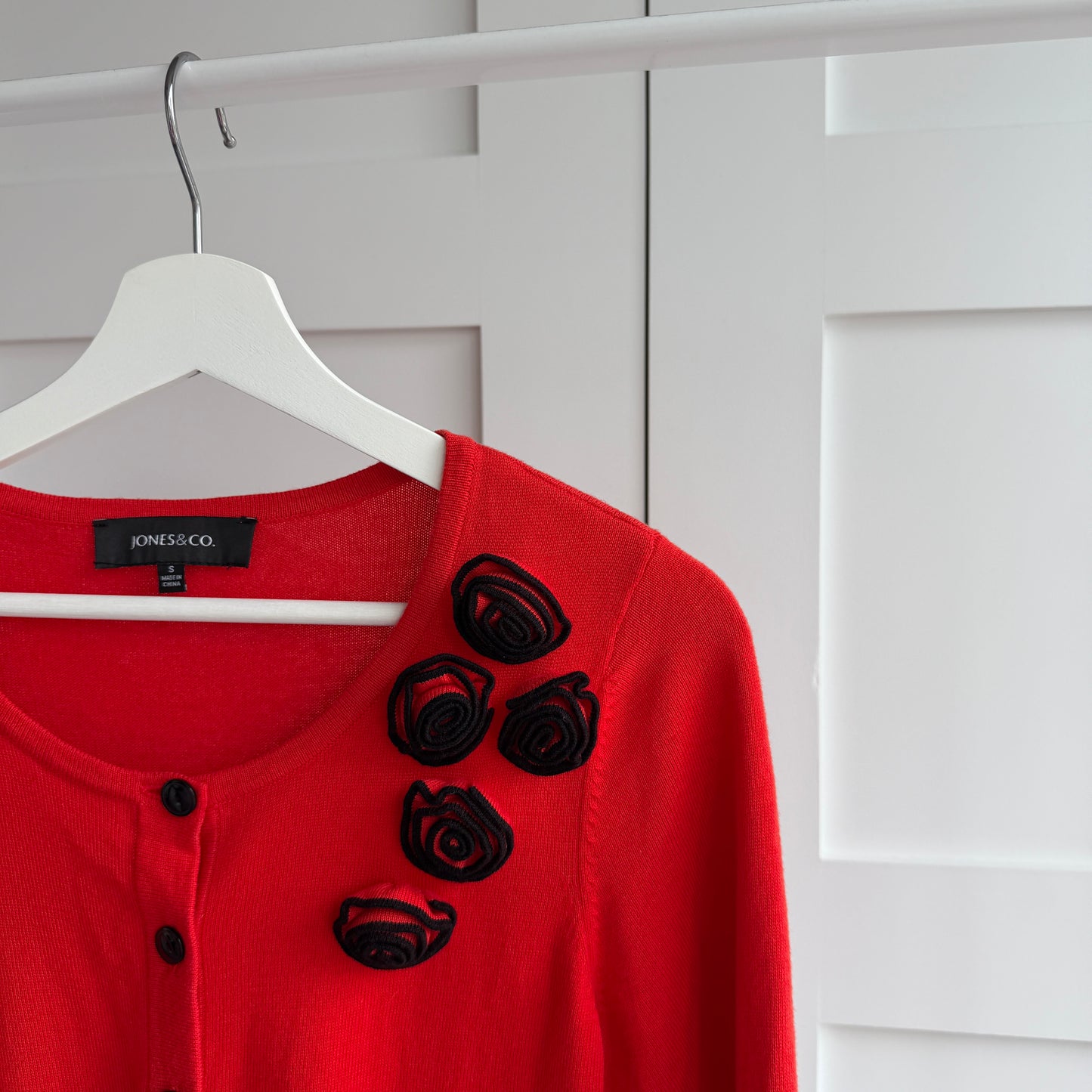 Cardigan rouge tomage