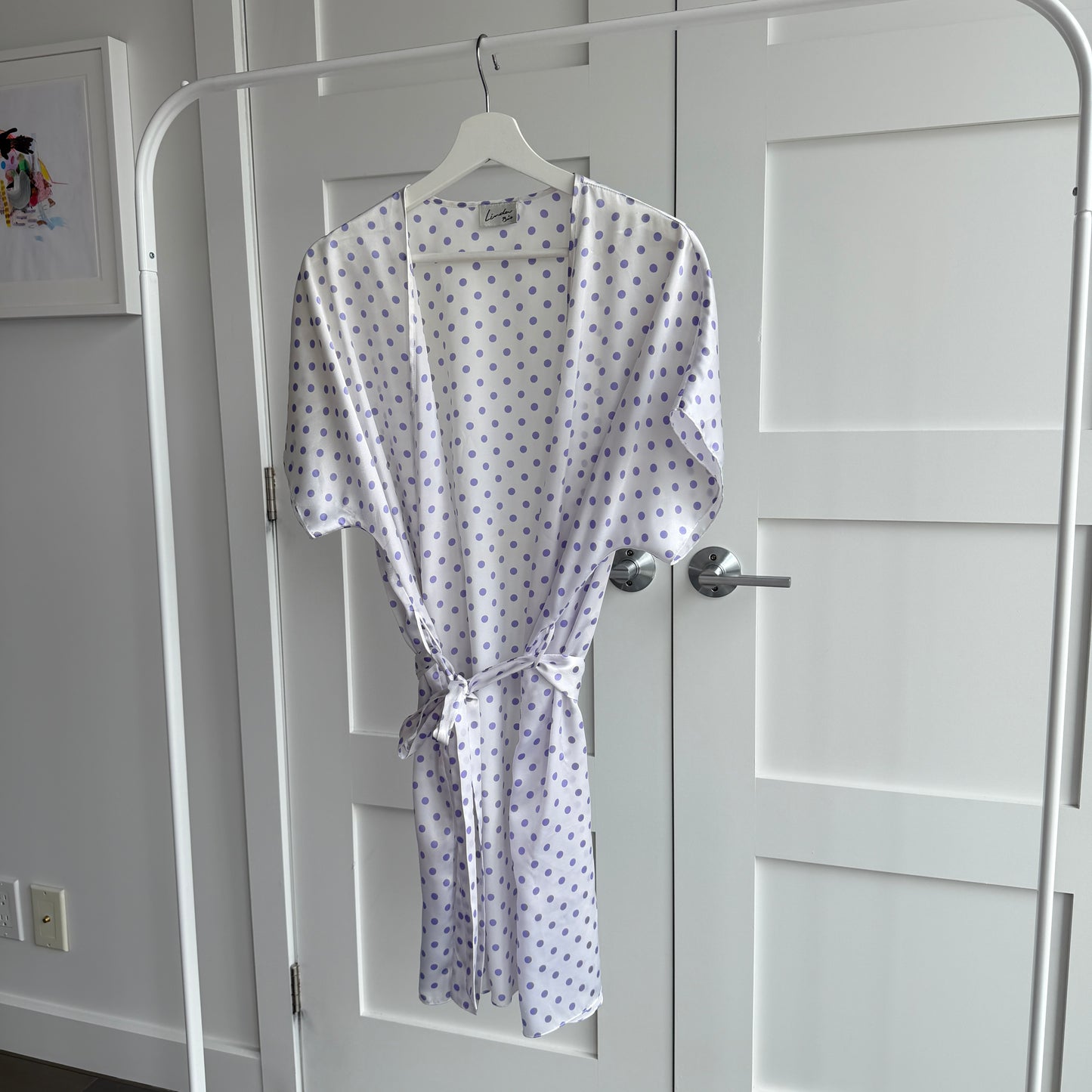 Peignoir Linda Bis polka dots