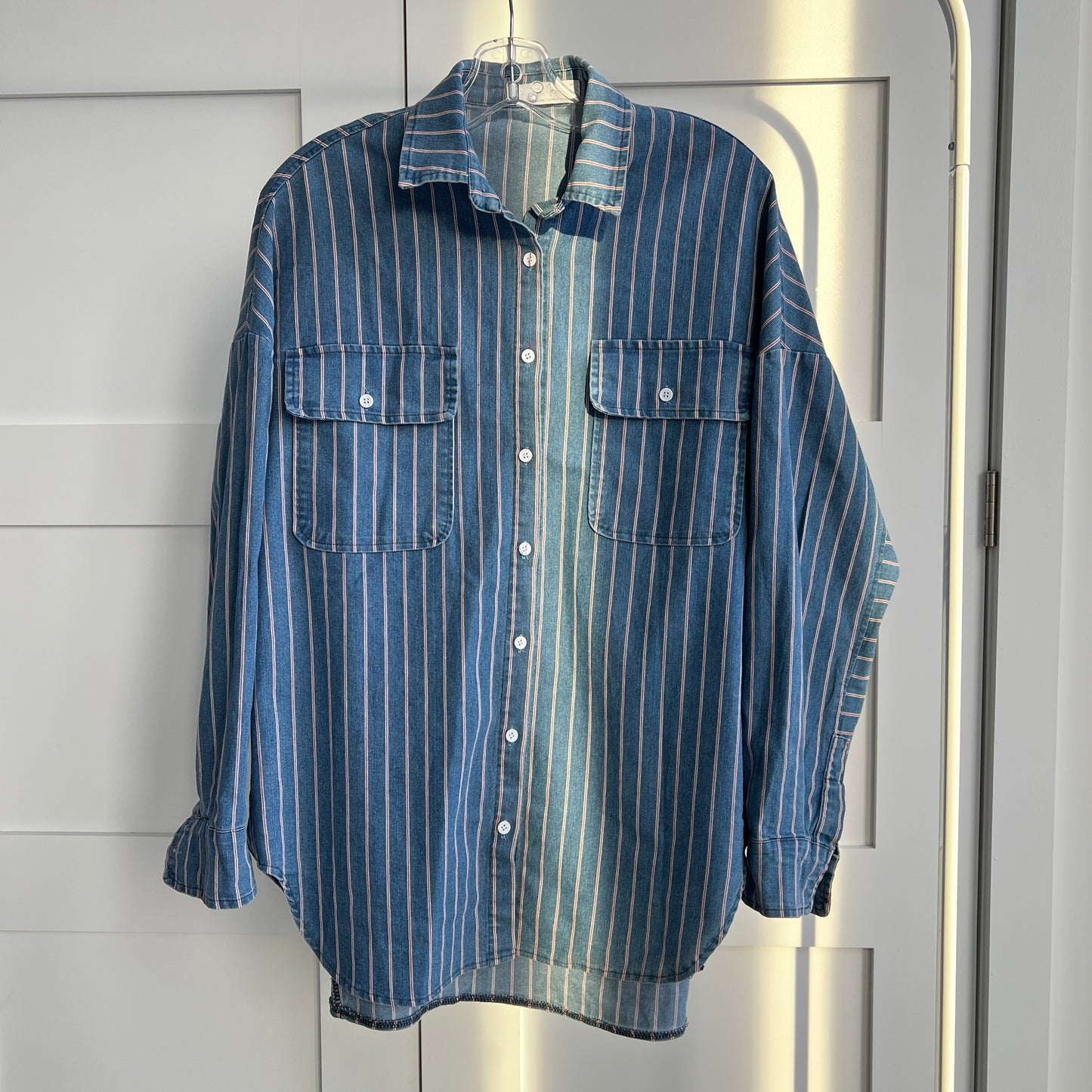 Chemise de jeans à rayures