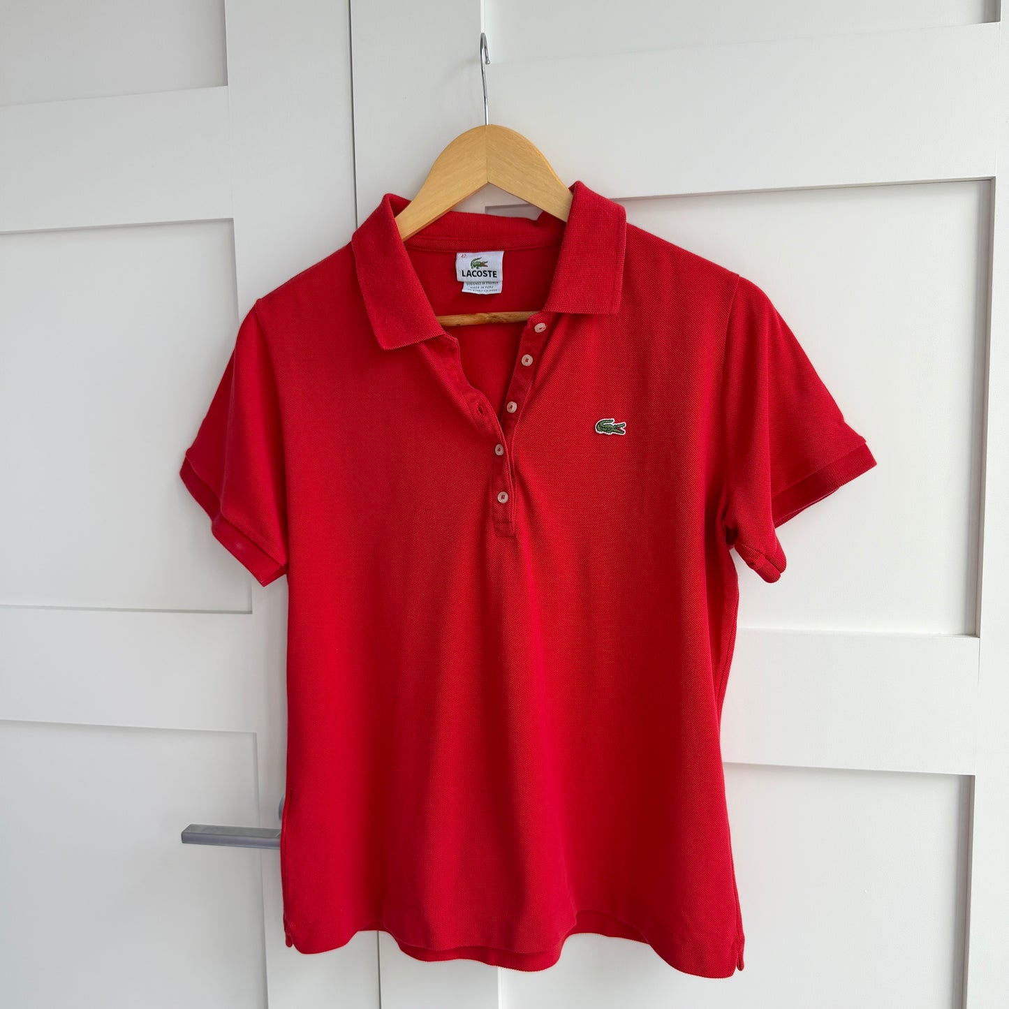 Polo rouge Lacoste