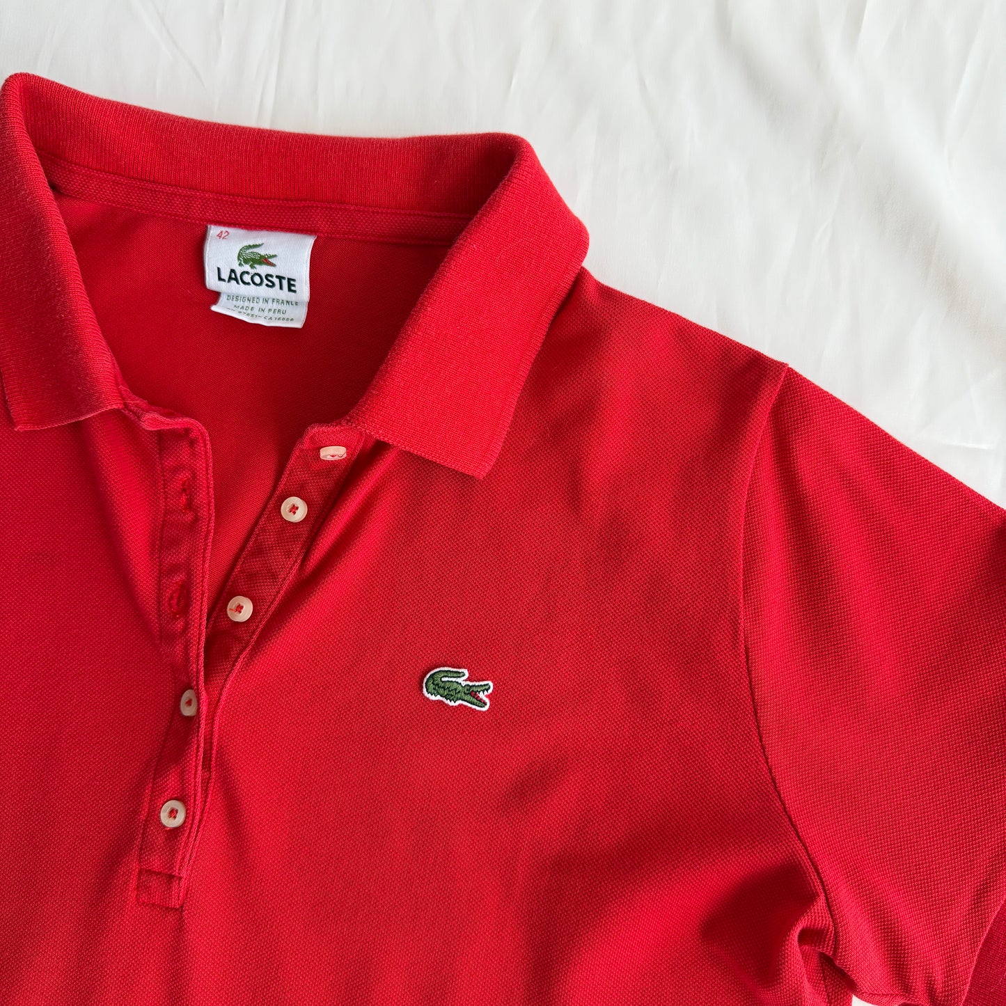 Polo rouge Lacoste