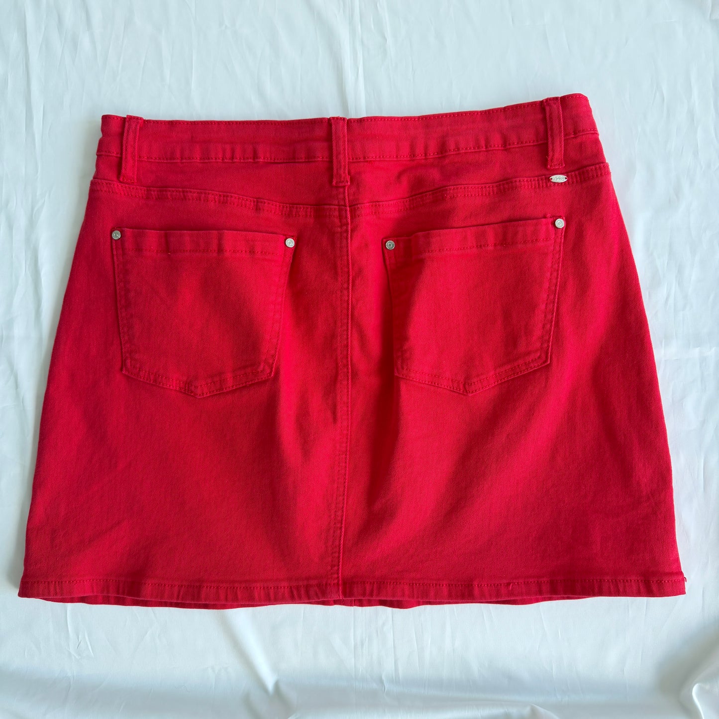 Jupe jeans rouge