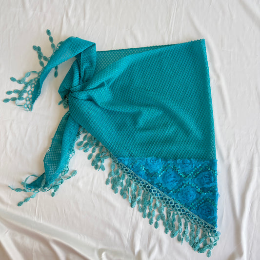 Paréo turquoise