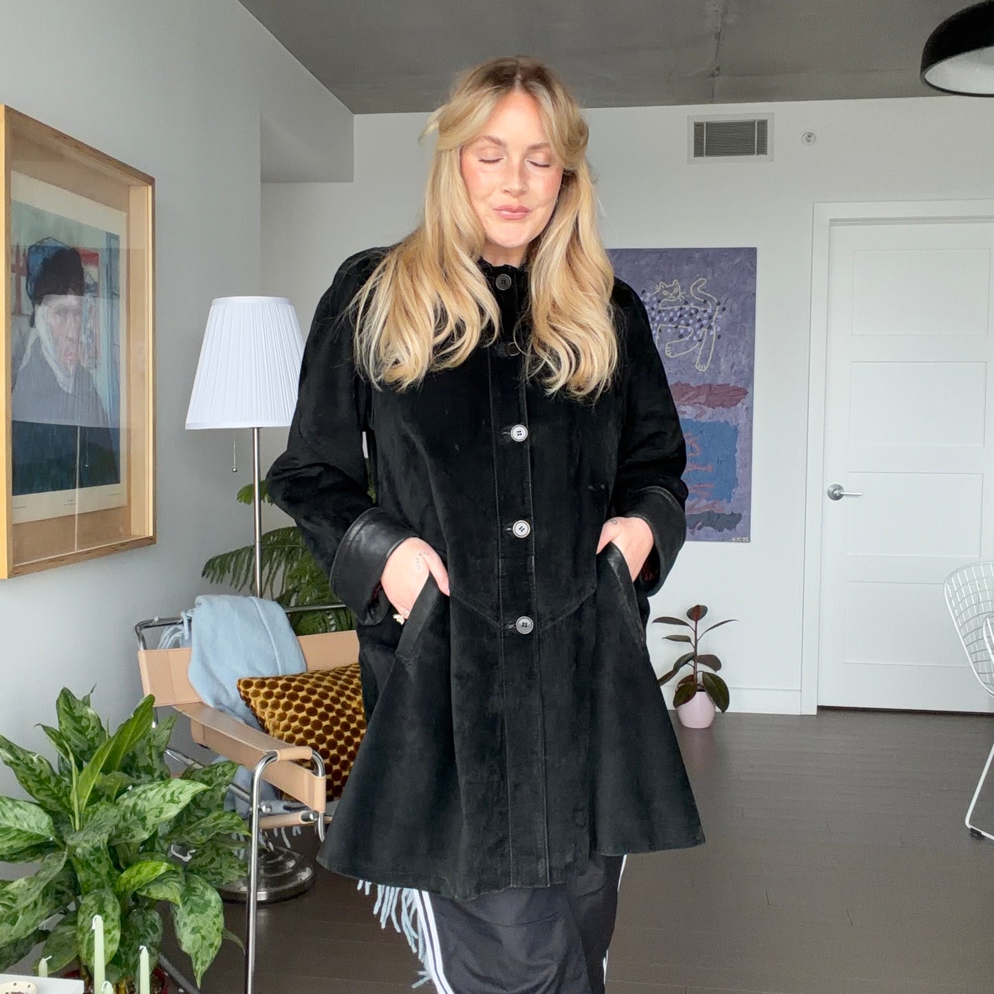 Manteau de cuir Laurence Roy