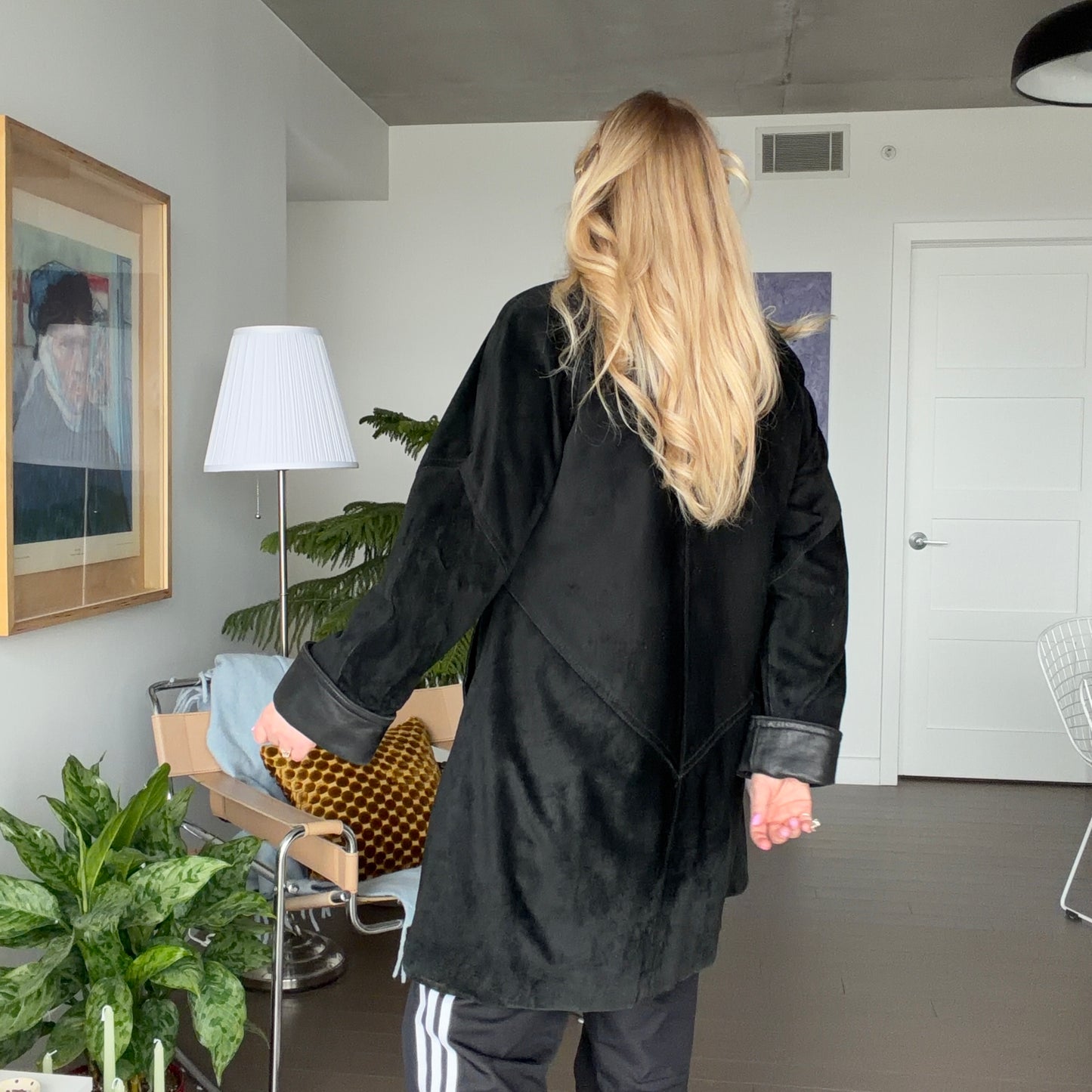 Manteau de cuir Laurence Roy